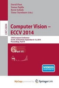 Enlarge image Cover: Computer Vision -- Eccv 2014 - Springer
