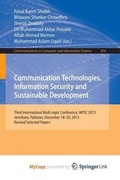Cover: Communication Technologies, Information Security and Sustainable Development - Springer