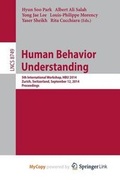 Cover: Human Behavior Understanding - Springer
