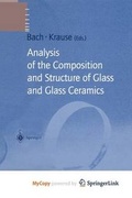 Cover: Analysis of the Composition and Structure of Glass and Glass Ceramics - Springer
