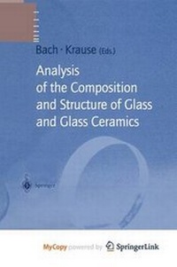 Enlarge image Cover: Analysis of the Composition and Structure of Glass and Glass Ceramics - Springer