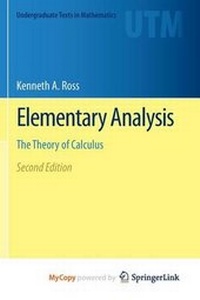Enlarge image Cover: Elementary Analysis - Springer