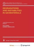 Cover: Degradations and Instabilities in Geomaterials - Springer