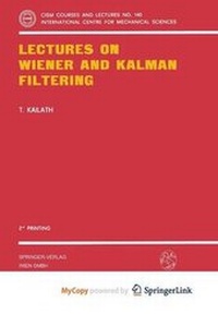 Enlarge image Cover: Lectures on Wiener and Kalman Filtering - Springer