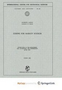 Enlarge image Cover: Coding for Markov Sources - Springer