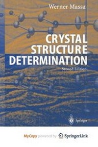 Enlarge image Cover: Crystal Structure Determination - Springer