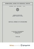 Cover: Critical Speeds of Gyroscopes - Springer