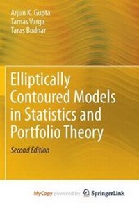 Enlarge image Cover: Elliptically Contoured Models in Statistics and Portfolio Theory - Springer