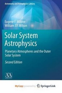 Enlarge image Cover: Solar System Astrophysics - Springer