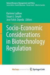 Enlarge image Cover: Socio-Economic Considerations in Biotechnology Regulation - Springer