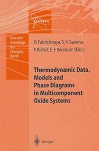 Abbildung von: Thermodynamic Data, Models, and Phase Diagrams in Multicomponent Oxide Systems - Springer