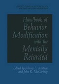 Cover: Handbook of Behavior Modification with the Mentally Retarded - Springer