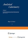 Cover: Analytical Calorimetry - Springer