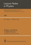 Cover: Rotation and Mixing in Stellar Interiors - Springer