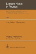 Cover: Wetting Phenomena - Springer