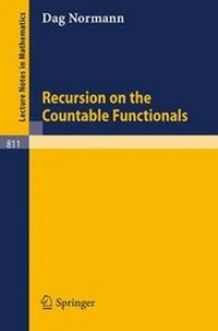 Enlarge image Cover: Recursion on the Countable Functionals - Springer