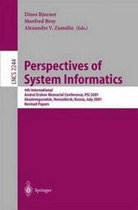 Enlarge image Cover: Perspectives of System Informatics - Springer