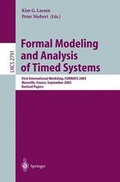 Cover: Formal Modeling and Analysis of Timed Systems - Springer