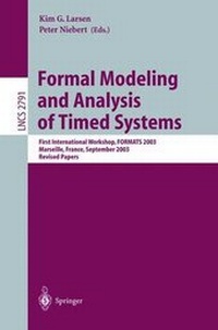 Enlarge image Cover: Formal Modeling and Analysis of Timed Systems - Springer