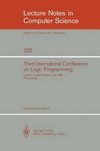 Enlarge image Cover: Third International Conference on Logic Programming - Springer
