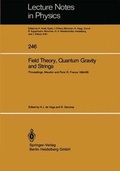 Cover: Field Theory, Quantum Gravity and Strings - Springer
