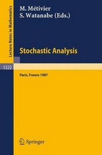 Enlarge image Cover: Stochastic Analysis - Springer