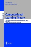 Cover: Computational Learning Theory - Springer