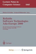 Cover: Reliable Software Technologies ADA-Europe 2000 - Springer