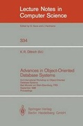 Cover: Advances in Object-Oriented Database Systems - Springer