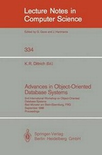Enlarge image Cover: Advances in Object-Oriented Database Systems - Springer