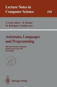 Enlarge image Cover: Automata, Languages and Programming - Springer