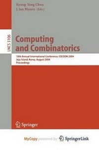 Enlarge image Cover: Computing and Combinatorics - Springer