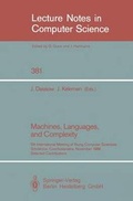 Cover: Machines, Languages, and Complexity - Springer