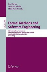 Enlarge image Cover: Formal Methods and Software Engineering - Springer