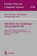 Cover: Advances in Cryptology - Asiacrypt'99 - Springer