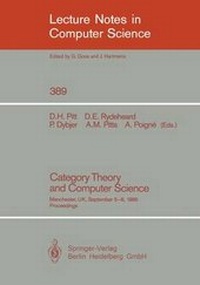 Enlarge image Cover: Category Theory and Computer Science - Springer