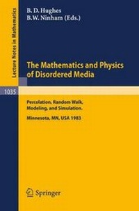 Enlarge image Cover: The Mathematics and Physics of Disordered Media - Springer
