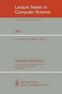 Enlarge image Cover: Database Machines - Springer