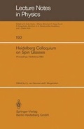 Cover: Heidelberg Colloquium on Spin Glasses - Springer