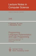 Cover: Programming Languages Implementation and Logic Programming - Springer