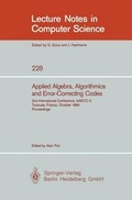 Cover: Applied Algebra, Algorithmics and Error-Correcting Codes - Springer