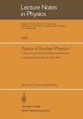 Cover: Topics in Nuclear Physics I - Springer