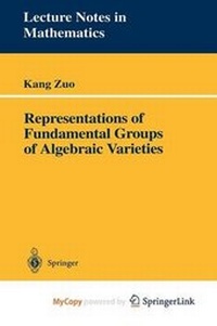 Abbildung von: Representations of Fundamental Groups of Algebraic Varieties - Springer