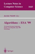 Cover: Algorithms - ESA'99 - Springer