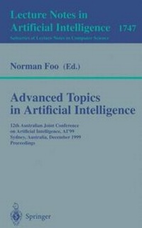 Enlarge image Cover: Advanced Topics in Artificial Intelligence - Springer