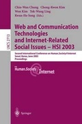 Cover: Web Communication Technologies and Internet-Related Social Issues - Hsi 2003 - Springer