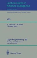Cover: Logic Programming '89 - Springer