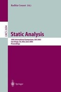 Cover: Static Analysis - Springer