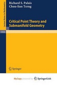 Abbildung von: Critical Point Theory and Submanifold Geometry - Springer
