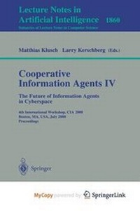 Abbildung von: Cooperative Information Agents IV - The Future of Information Agents in Cyberspace - Springer